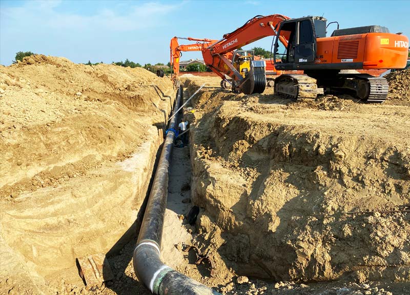 Costruzione acquedotto a San Giovanni